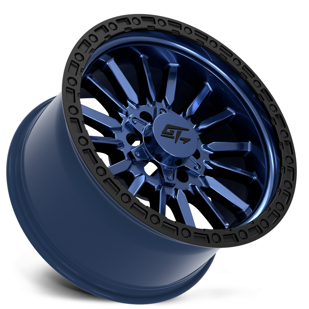 CHAMBER 18x10 8x165.1/8x170 -18 Black Ring / Midnight Blue Centre