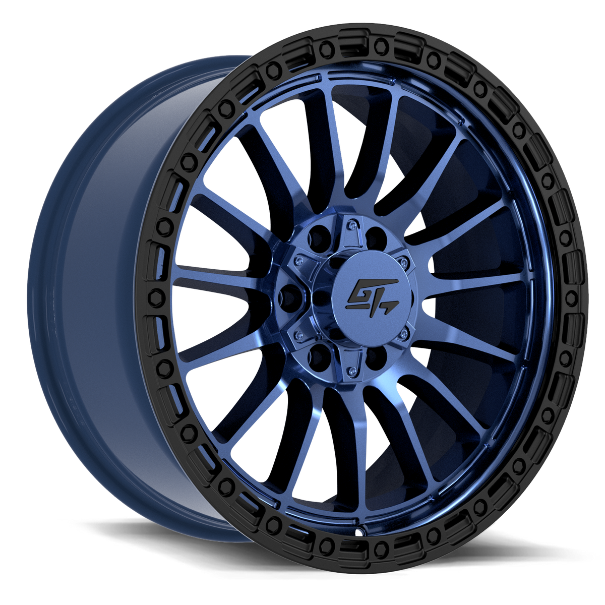 Renegade 20x9 5x127 / 5x139.7 +12 Midnight Blue with Black Ring
