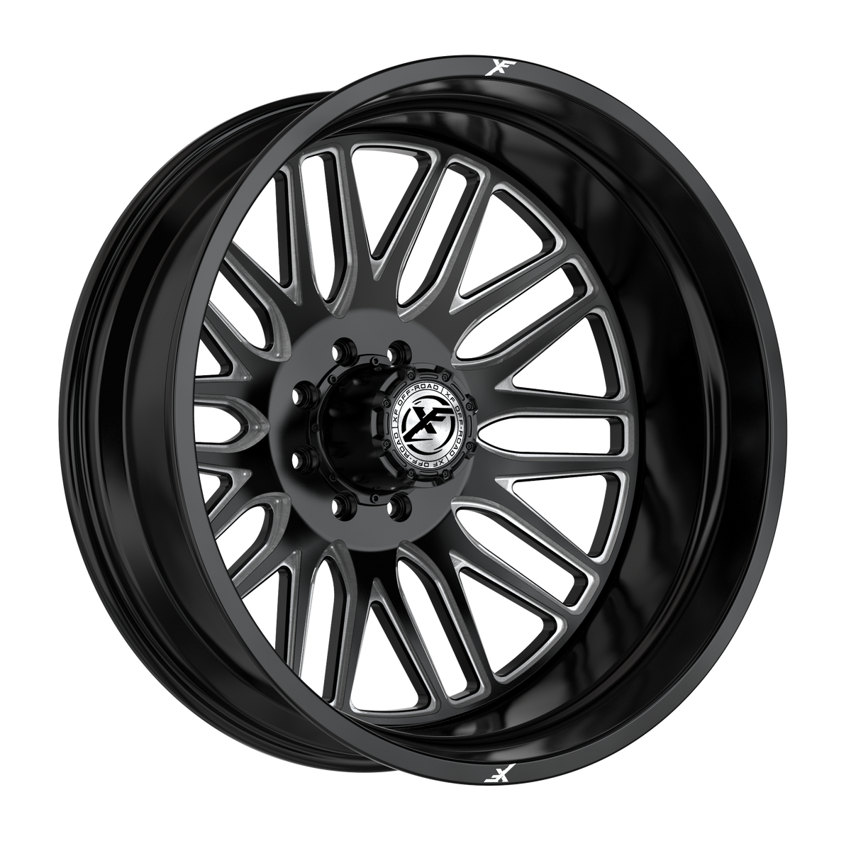 XF OFFROAD XF-240 22x10 8x165.1/8x170 -18 Gloss Black Milled