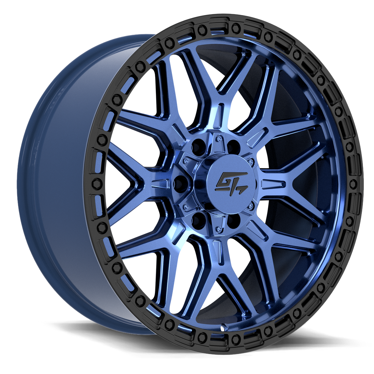 GT OFFROAD REVOLT 20.0x10.0 6x135/6x139.7 Midnight Blue with Black Ring