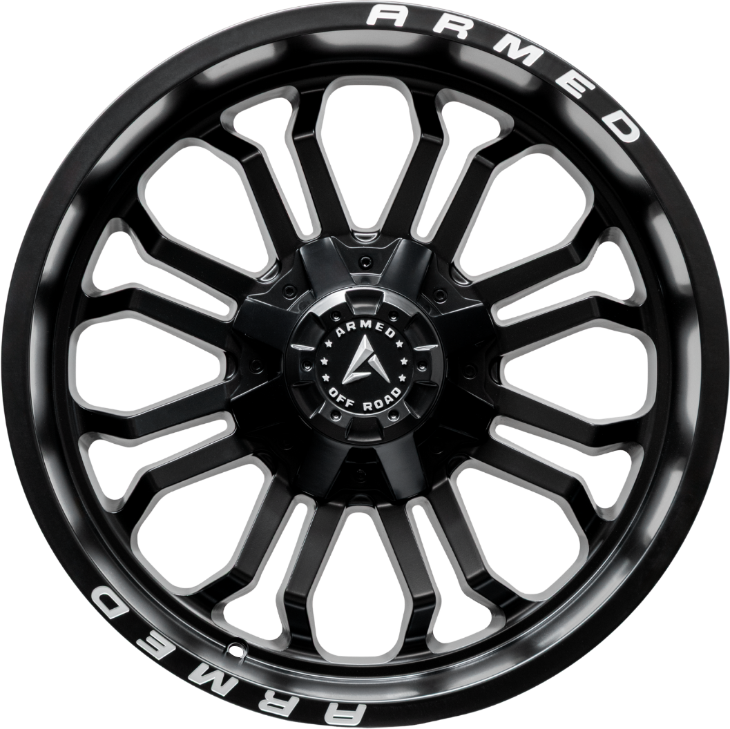 CANNON 125.1 20x10 8x170 -24 MATTE BLACK + ARMED