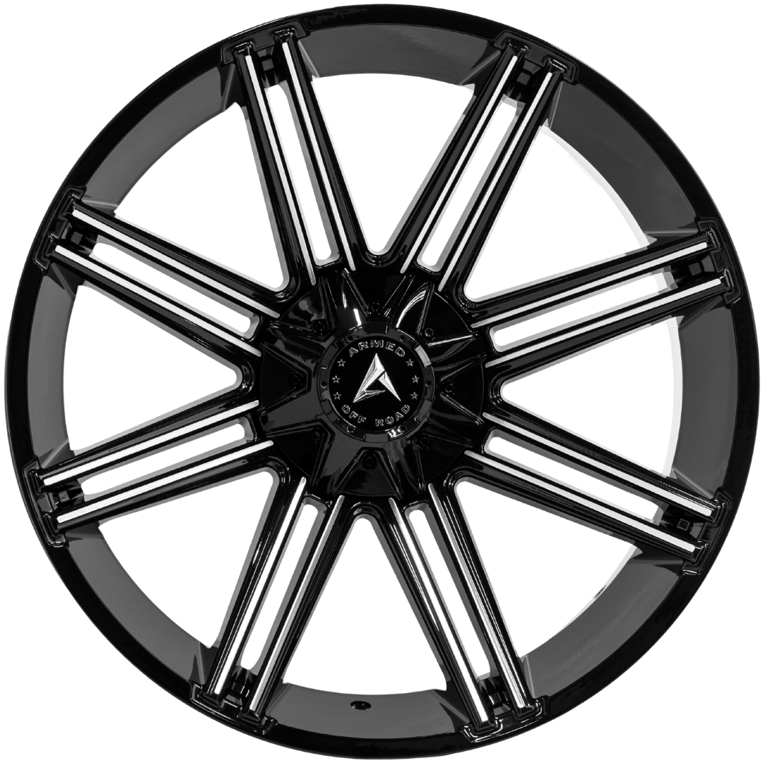 CHOPPER 108.1 20x10 6x135|6x139.7 -18 GLOSS BLACK MACHINED