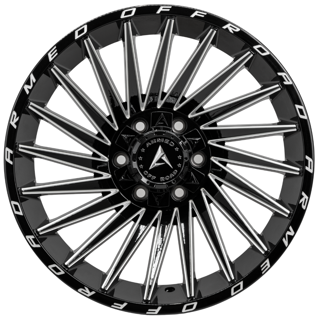 MILITIA 108.1 18x9 6x135|6x139.7 12 GLOSS BLACK MILLED