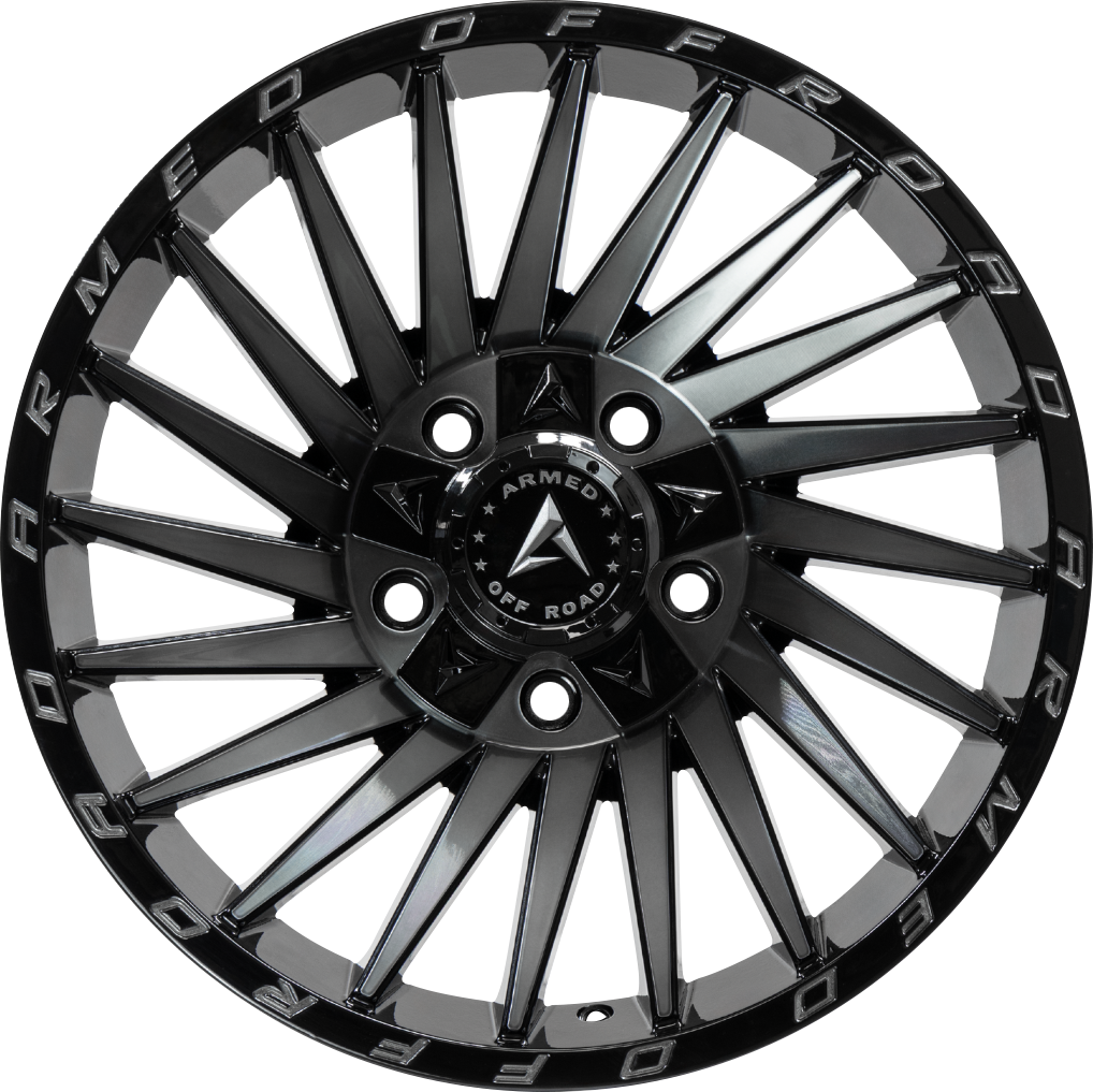 MILITIA 108.1 17x9 6x135|6x139.7 12 GLOSS BLACK MACHINED + TINT