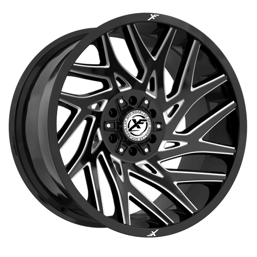 XF OFFROAD XF-229 20.0x9.0 6x135/6x139.7 Gloss Black Milled