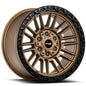 VORTEK VRT-604 17x9 8x165.1/8x170 -12 Matte Bronze Black Bead Ring