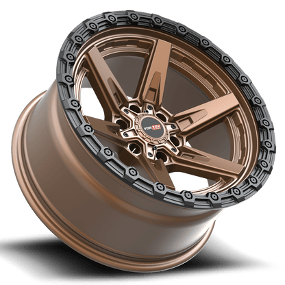 VORTEK VRT-602 18x9 6x135/6x139.7 12 Matte Bronze Black Bead Ring