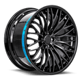 SENTALI BARREL SB1 19.0x8.5 5x120 Gloss Black Lip / Matte Black Centre