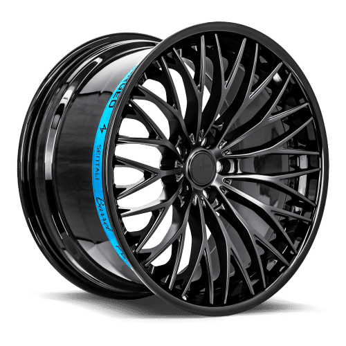 SENTALI BARREL SB1 22.0x9.5 5x127 Gloss Black Lip / Matte Black Centre