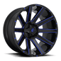 FUEL OFF-ROAD D644 CONTRA 24.0x14.0 6x135/6x139.7 GLOSS BLACK BLUE TINTED CLEAR