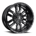 FUEL D596 SLEDGE 17x8 6x139.7 35 MATTE BLACK GLOSS BLACK LIP