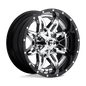 FUEL D266 LETHAL 20x12 6x135/6x139.7 -44 CHROME PLATED GLOSS BLACK LIP