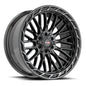 VORTEK VRP-502 20x9 6x135/6x139.7 18 Black Diamond Cut Ring W/ Dark Tint