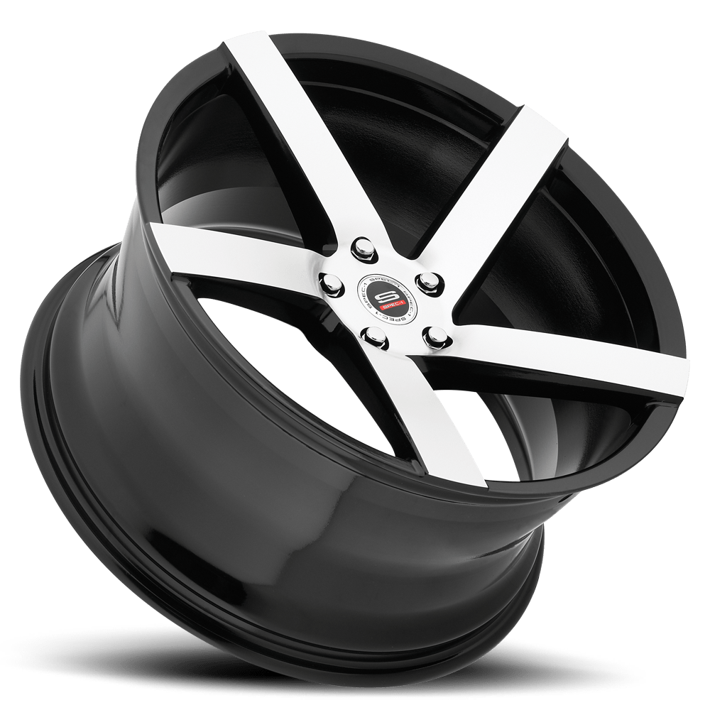 SPM-80 22x9 5x115 15 Gloss Black Machined