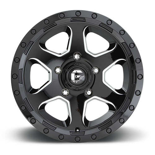 FUEL OFF-ROAD D590 RIPPER 17.0x9.0 5x127 GLOSS BLACK MILLED