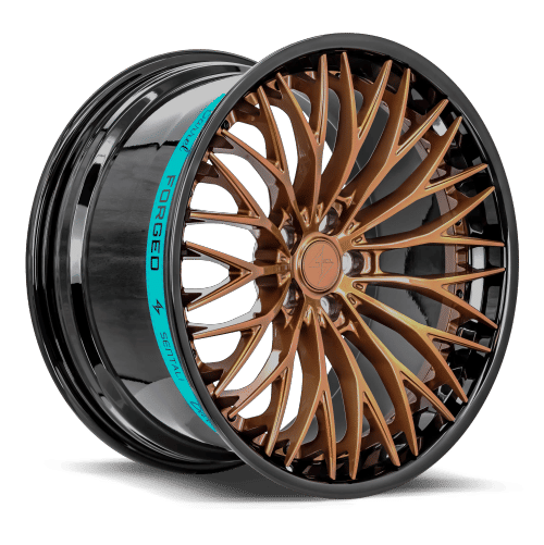 SENTALI BARREL SB1 22.0x9.5 5x127 Gloss Black Lip / Gloss Bronze Centre