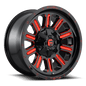 FUEL OFF-ROAD D621 HARDLINE 22.0x10.0 8x170 GLOSS BLACK RED TINTED CLEAR