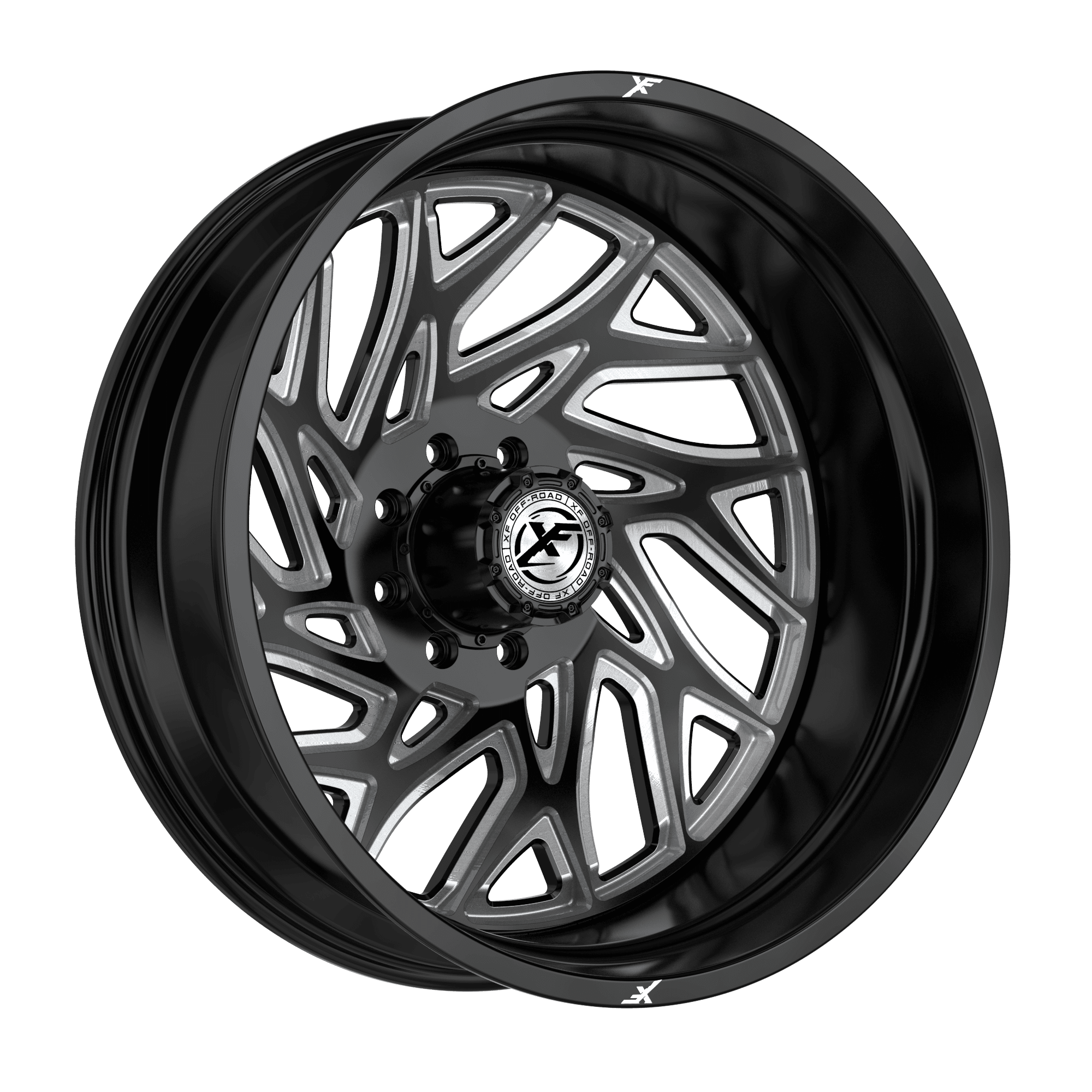 XF OFFROAD XF-229GBML-R 24.0x8.25 8x165.1 Gloss Black Milled