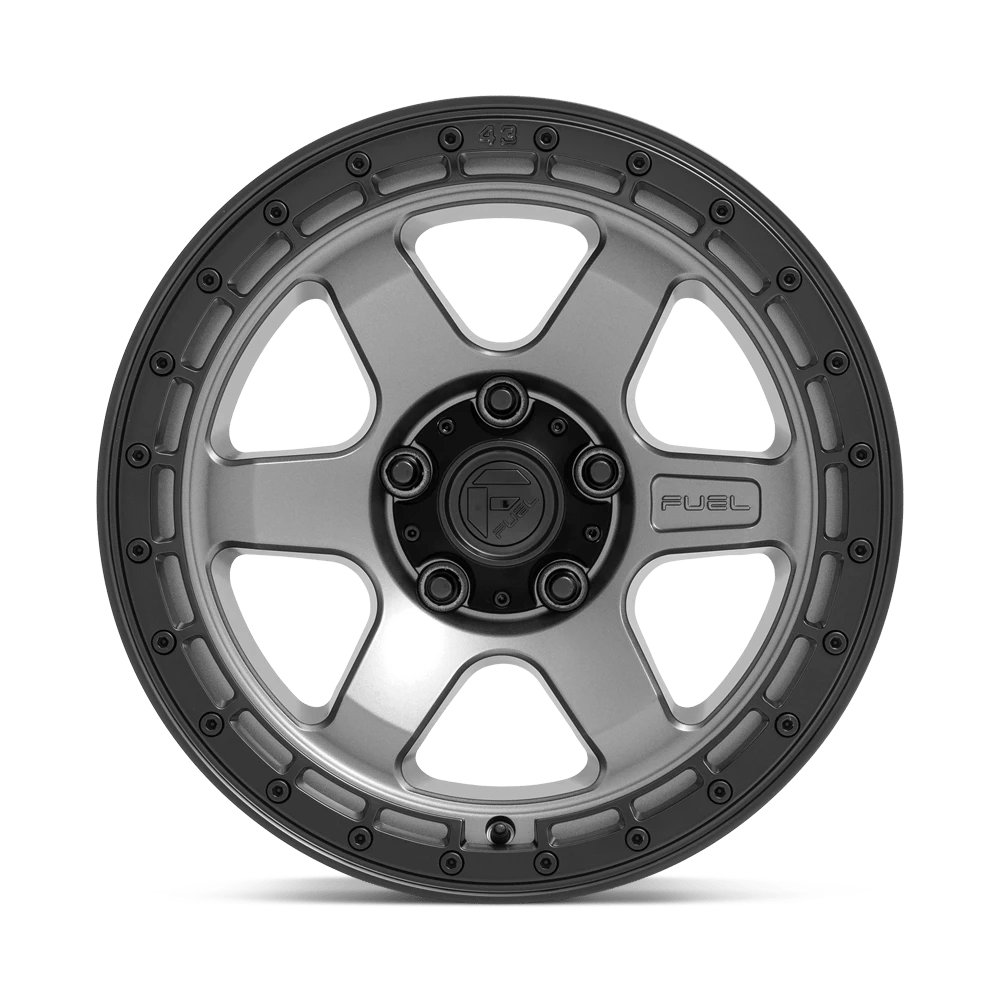 FUEL OFF-ROAD D752 BLOCK 18.0x9.0 6x139.7 MATTE GUNMETAL WITH BLACK RING