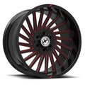 XF OFFROAD XF-239GBMRED 22x12 6x135/6x139.7 -44 Gloss Black Milled Red