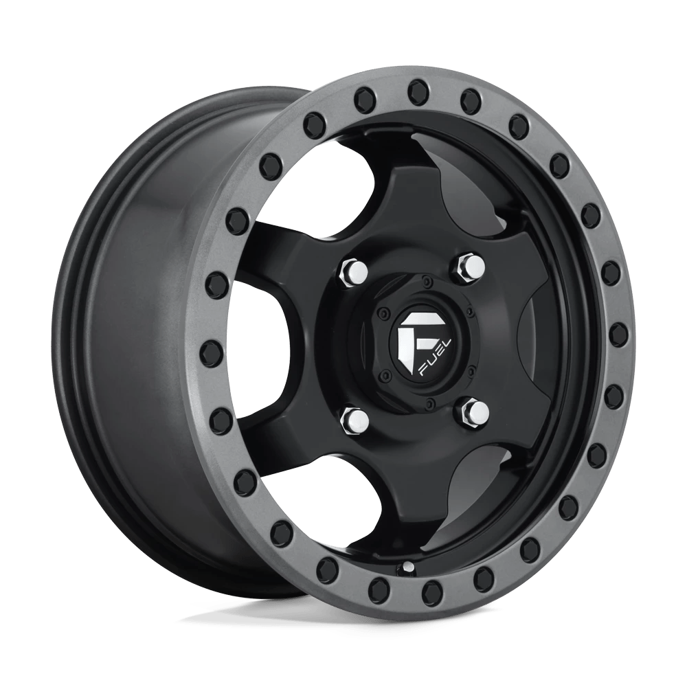 FUEL OFF-ROAD D639 GATLING 15.0x7.0 4x137 MATTE BLACK GUN METAL RING