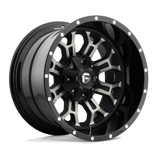 FUEL D268 CRUSH 22x14 6x135/6x139.7 -70 MATTE BLACK DOUBLE DARK TINT