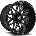 XF OFFROAD XF-211 22.0x10.0 6x135/6x139.7 Gloss Black Milled