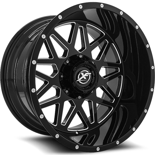 XF OFFROAD XF-211 22.0x10.0 6x135/6x139.7 Gloss Black Milled