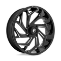 FUEL D753 REACTION 22x7 4x156 13 GLOSS BLACK MILLED