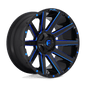 FUEL OFF-ROAD D644 CONTRA 20.0x9.0 8x180 GLOSS BLACK BLUE TINTED CLEAR