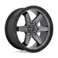 FUEL D698 KICKER 20x9 6x139.7 20 MATTE GUN METAL BLACK BEAD RING