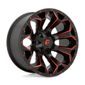 Fuel D787 22x10 5x139.7/5x150 -18 MATTE BLACK RED MILLED