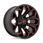 Fuel D787 20x9 5x139.7/5x150 20 MATTE BLACK RED MILLED
