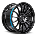 SB2 19x8.5 5x120 35 Gloss Black Lip / Matte Black Centre