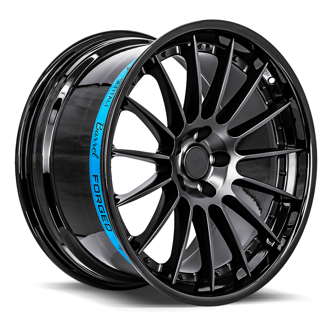 SENTALI BARREL SB2 19.0x8.5 5x120 Gloss Black Lip / Matte Black Centre