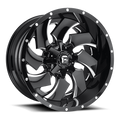 FUEL D239 CLEAVER 22x10 8x180 -13 GLOSS BLACK MILLED