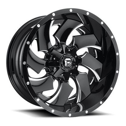 FUEL D239 CLEAVER 22x10 8x180 -13 GLOSS BLACK MILLED