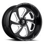 FUEL D587 FLOW 20x9 6x139.7 1 GLOSS BLACK MILLED