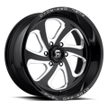 FUEL OFF-ROAD D587 FLOW 20.0x9.0 6x139.7 GLOSS BLACK MILLED