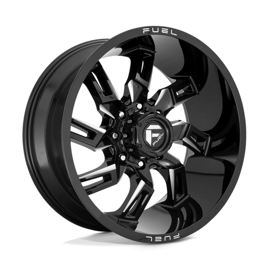 FUEL D747 LOCKDOWN 20x10 6x139.7 -18 GLOSS BLACK MILLED