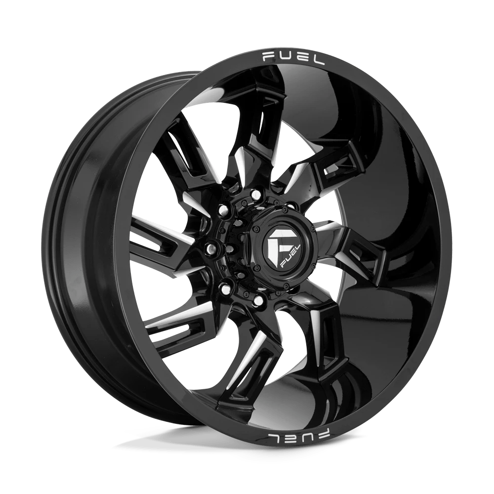 FUEL OFF-ROAD D747 LOCKDOWN 20.0x10.0 6x139.7 GLOSS BLACK MILLED