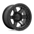 FUEL D750 BLOCK 18x9 6x139.7 -12 MATTE BLACK WITH BLACK RING