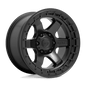 FUEL D750 BLOCK 18x9 6x139.7 -12 MATTE BLACK WITH BLACK RING