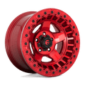 FUEL D117 WARP BEADLOCK 17x9 5x127 -15 CANDY RED