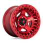 FUEL D117 WARP BEADLOCK 17x9 5x127 -15 CANDY RED