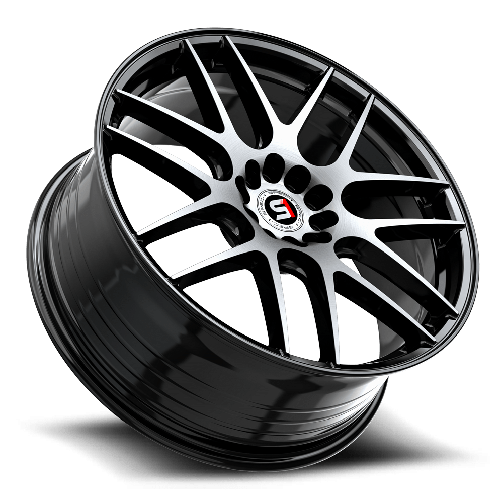 SPEC-1 RACING SP-65 17x8 5x110/5x114.3 42 Gloss Black & Machined