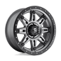FUEL D568 HOSTAGE III 17x9 6x139.7 20 MATTE GUN METAL BLACK BEAD RING