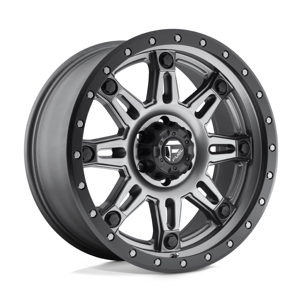 FUEL OFF-ROAD D568 HOSTAGE III 17.0x9.0 6x139.7 MATTE GUN METAL BLACK BEAD RING