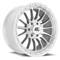 Renegade 17x8.5 6x135 / 6x139.7 +25 Hyper Silver Machined Face
