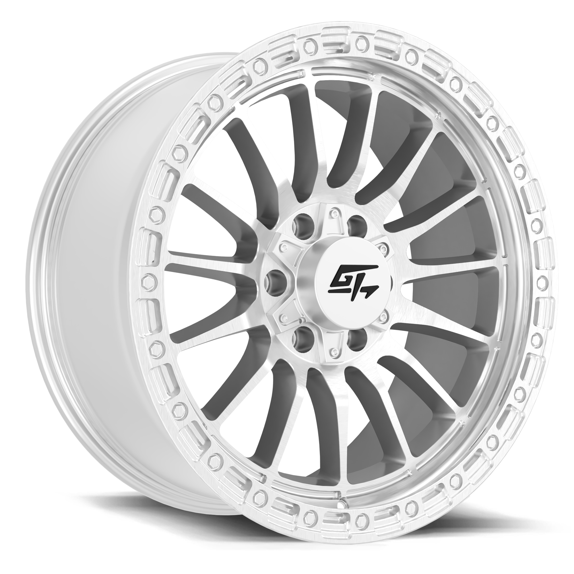 Renegade 17x8.5 6x135 / 6x139.7 +25 Hyper Silver Machined Face